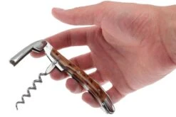 Forge De Laguiole SOM1THBRI, Couteau Sommelier Poli, Thuya-wood -Pas Cher Lame Pro Magasin LASOM1THBRI 04 forge de laguiole kelnersmes lasom1thbri 04