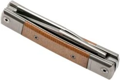 LionSteel BestMan BM13 CVN Natural Canvas Micarta Couteau De Poche Slipjoint -Pas Cher Lame Pro Magasin LI BM13 CVN 04 lionsteel
