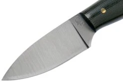 LT Wright Patriot, A2, Polished Black Micarta, Blue Liners, Leather Sheath, Couteau D'outdoor -Pas Cher Lame Pro Magasin LT PAT BM BL POL LS 03 lt wright