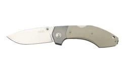 MKM Hero Stonewashed, Tan G10, Titanium Bolsters, Couteau De Poche