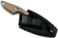 MKM Mikro 2 Wharncliffe, Stonewashed Natural Canvas Micarta Couteau De Cou, Jesper Voxnaes Design -Pas Cher Lame Pro Magasin MMK MR02 NC 05 mkm knives