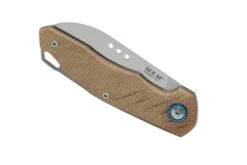 MKM Root RT-NC Satin Natural Canvas Micarta, Couteau De Poche, Jens Anso Design -Pas Cher Lame Pro Magasin MMK RT NC 06 mkm