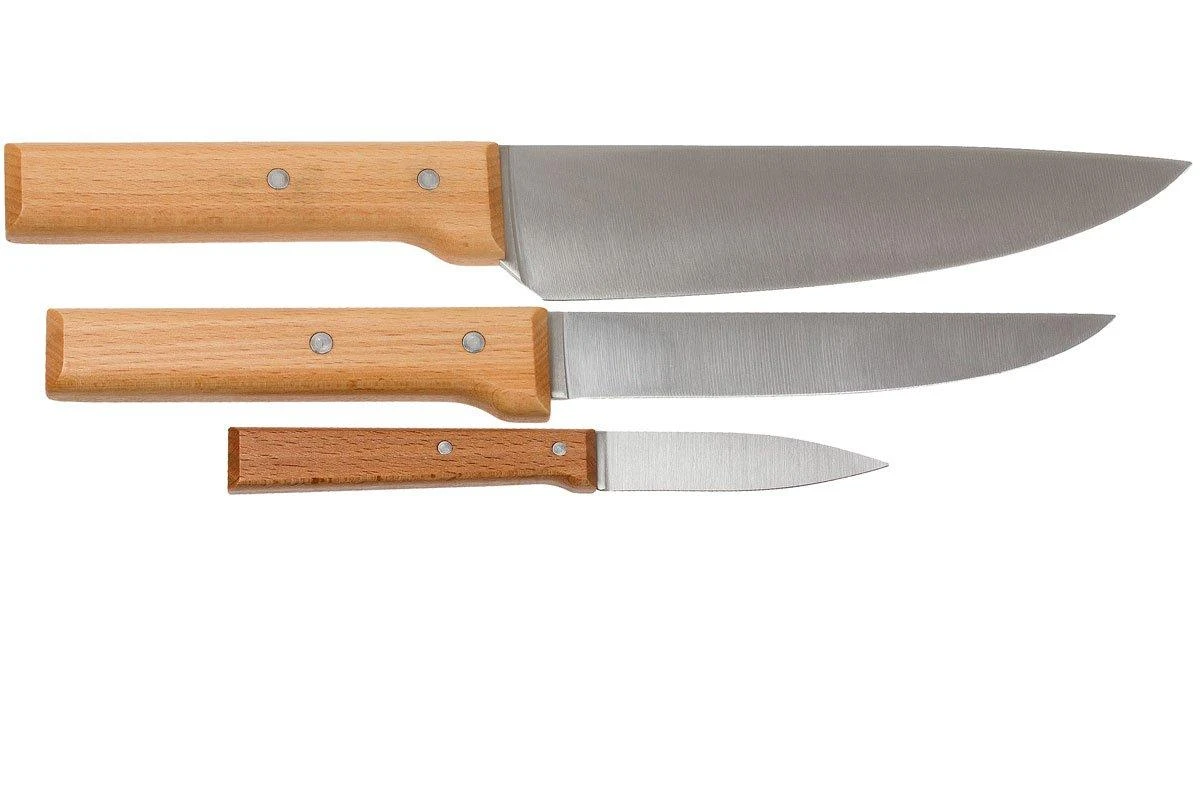 Opinel Trio Parrallèle OP001838, Set De Couteaux 3 Pièces 2 Opinel Trio Parrallèle OP001838, Set De Couteaux 3 Pièces – Image 2