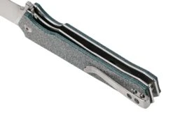 QSP Knife Mamba V2 QS111-H1 Satin, Blue Micarta Couteau De Poche -Pas Cher Lame Pro Magasin QS111 H1 05 qsp