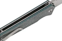 QSP Knife Mamba V2 QS111-H1 Satin, Blue Micarta Couteau De Poche -Pas Cher Lame Pro Magasin QS111 H1 06 qsp