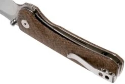 QSP Knife Hawk QS131-G Brown Micarta Couteau De Poche -Pas Cher Lame Pro Magasin QS131 G 05 qsp