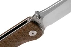 QSP Knife Hawk QS131-G Brown Micarta Couteau De Poche -Pas Cher Lame Pro Magasin QS131 G 06 qsp