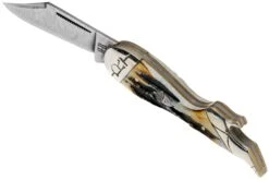 Rough Ryder Lady Leg Knife Cinnamon Stag RR2162 Damascus Slipjoint Couteau De Poche -Pas Cher Lame Pro Magasin RY2162 05 rough ryder