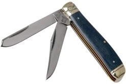 Rough Ryder Mini Trapper Denim RR2187 Carbon Couteau De Poche Slipjoint