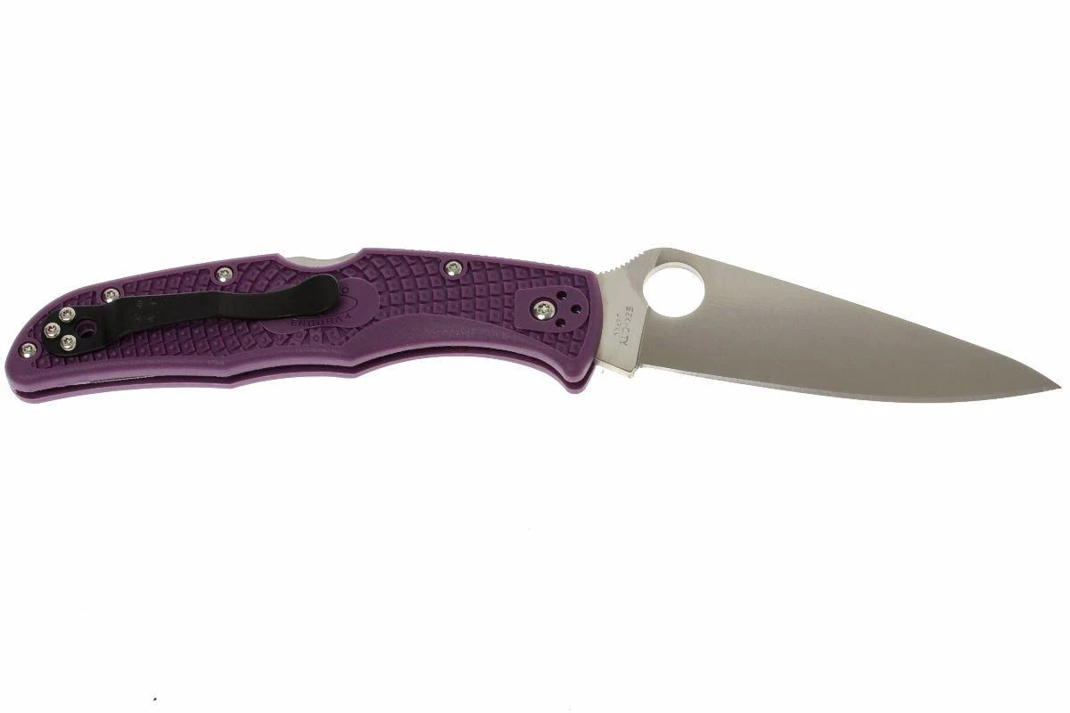 Spyderco Endura 4 Purple C10FPPR Couteau De Poche 1 Spyderco Endura 4 Purple C10FPPR Couteau De Poche