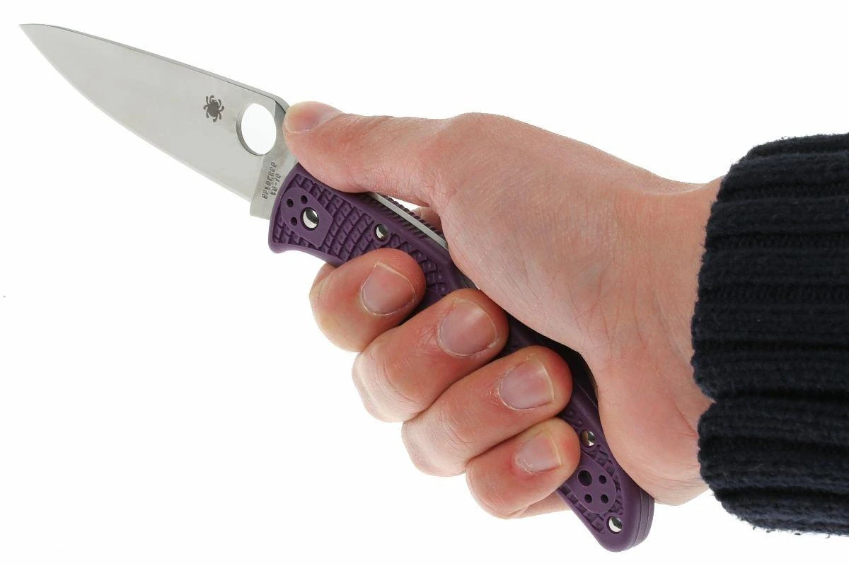 Spyderco Endura 4 Purple C10FPPR Couteau De Poche 7 Spyderco Endura 4 Purple C10FPPR Couteau De Poche – Image 7