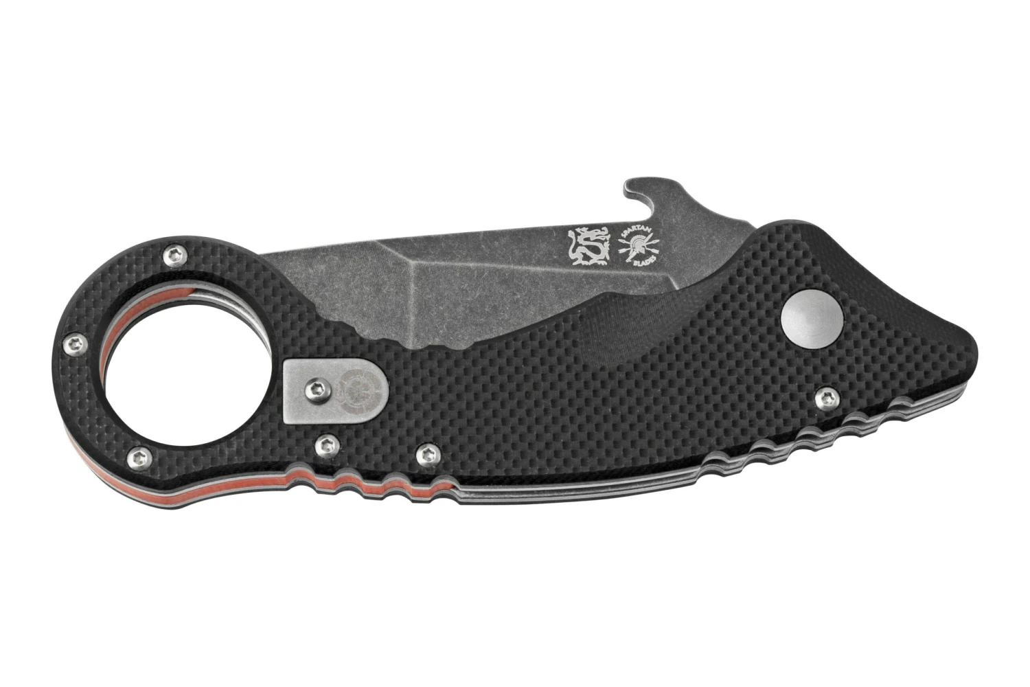 Spartan Blades Ronin Shoto SFBL9BK Black Red G10 Couteau Karambit 6 Spartan Blades Ronin Shoto SFBL9BK Black Red G10 Couteau Karambit – Image 6