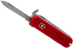 Victorinox Nail Clip 580, Couteau Suisse, Rouge Transparent -Pas Cher Lame Pro Magasin VT0 6463 T 04 victorinox vt0 6463 t 04