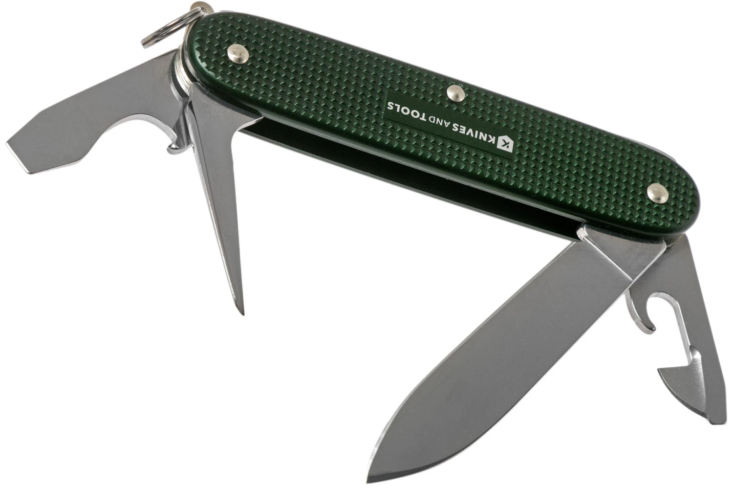 Victorinox Pioneer Alox Green 0.8201.24R4.KTE1 Knivesandtools Edition, Couteau Suisse 2 Victorinox Pioneer Alox Green 0.8201.24R4.KTE1 Knivesandtools Edition, Couteau Suisse – Image 2
