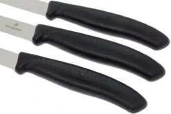 Victorinox SwissClassic Couteaux à Légumes Noir, Set De 3, 6.7113.3 -Pas Cher Lame Pro Magasin VT6 7113 3 03 victorinox groentemesset vt6 7113 3 03