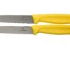 Victorinox SwissClassic Couteaux à Légumes Jaunes 10 Cm, Set De 2 Dont 1 Normal Et 1 Dentelé, VT6-7796-L8B