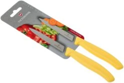 Victorinox SwissClassic Couteaux à Légumes Jaunes 10 Cm, Set De 2 Dont 1 Normal Et 1 Dentelé, VT6-7796-L8B -Pas Cher Lame Pro Magasin VT6 7796 L8B 06 victorinox swissclassic