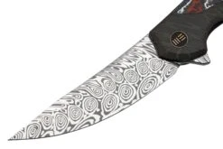 WE Knife Merata, WE22008B-DS1 Limited Edition, Gray Titanium, Heimskringla Damasteel, Couteau De Poche -Pas Cher Lame Pro Magasin WKWE22008B DS1 03 weknife