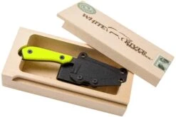 White River Knives M1 Backpacker Pro Yellow G10, Black Ionbond Couteau Fixe, étui Kydex -Pas Cher Lame Pro Magasin WRBP PRO CBI THV 08 white river knives