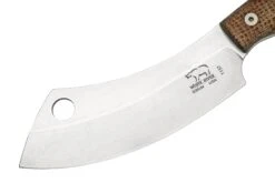 White River Camp Cleaver WRCC55-BNA Natural Burlap Micarta, Couteau De Camping -Pas Cher Lame Pro Magasin WRCC55 BNA 03 whiteriver