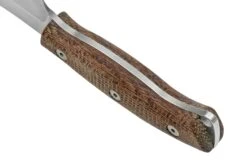 White River Camp Cleaver WRCC55-BNA Natural Burlap Micarta, Couteau De Camping -Pas Cher Lame Pro Magasin WRCC55 BNA 04 whiteriver
