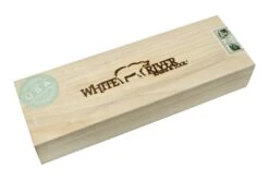 White River Camp Cleaver WRCC55-BNA Natural Burlap Micarta, Couteau De Camping -Pas Cher Lame Pro Magasin WRCC55 BNA 09 whiteriver