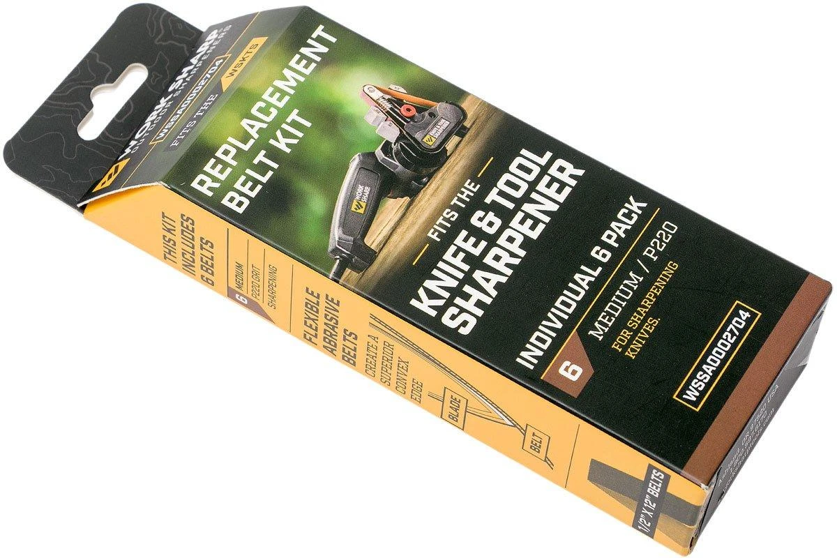 Work Sharp Knife & Tool Sharpener Replacement Belt Kit P220 M WSSA0002704 2 Work Sharp Knife & Tool Sharpener Replacement Belt Kit P220 M WSSA0002704 – Image 2